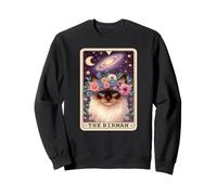 Carte de Tarot Motif Chat Birman Boho Cottagecore Sweatshirt