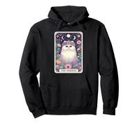 Carte de Tarot Motif Chat Persan Boho Cottagecore Sweat à Capuche