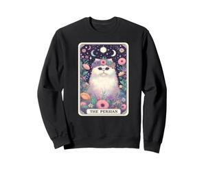 Carte de Tarot Motif Chat Persan Boho Cottagecore Sweatshirt