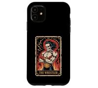 Carte de Tarot Motif crâne de lutteur Coque pour iPhone 11
