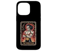 Carte de Tarot Motif crâne de lutteur Coque pour iPhone 14 Pro Max