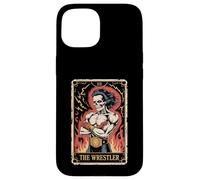 Carte de Tarot Motif crâne de lutteur Coque pour iPhone 15