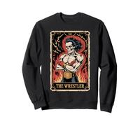Carte de Tarot Motif crâne de lutteur Sweatshirt