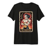 Carte de Tarot Motif crâne de lutteur T-Shirt Haut de Gamme