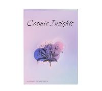 Carte de tarot - Mystical Cosmic Insights Oracle Carrd | Insignes cosmiques Tarrot | Jeux de tartot adaptés pour la divination, l'orientation spirituelle et la diseuse de fortune amusante à la maison
