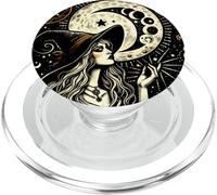 Carte de Tarot Mystique de sorcière païenne pour chercheur de Magie PopSockets PopGrip pour MagSafe