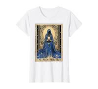 Carte de Tarot Occulte Prêtresse pour Femme T-Shirt Graphique avec Valeur