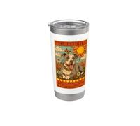 Carte de tarot Pitbull Gobelet isotherme en acier inoxydable double paroi