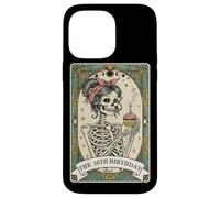 Carte de Tarot pour 16e Anniversaire Motif Squelette Femme Coque pour iPhone 14 Pro Max