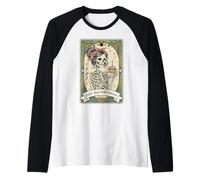 Carte de Tarot pour 21e Anniversaire Motif Femme Squelette Manche Raglan