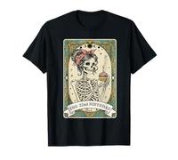 Carte de Tarot pour 22e Anniversaire Motif Femme Squelette T-Shirt