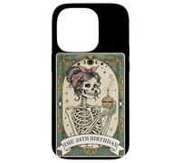 Carte de Tarot pour 24e Anniversaire Motif Squelette Coque pour iPhone 14 Pro