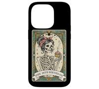 Carte de Tarot pour 26e Anniversaire Motif Squelette Coque pour iPhone 14 Pro
