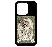 Carte de Tarot pour 26e Anniversaire Motif Squelette Coque pour iPhone 15 Pro