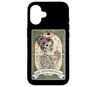 Carte de Tarot pour 35e Anniversaire Motif Femme Squelette Coque pour iPhone 16