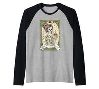 Carte de Tarot pour 35e Anniversaire Motif Femme Squelette Manche Raglan