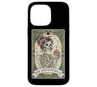 Carte de Tarot pour 36e Anniversaire Motif Squelette Femme Coque pour iPhone 14 Pro Max