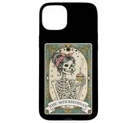 Carte de Tarot pour 36e Anniversaire Motif Squelette Femme Coque pour iPhone 15 Plus
