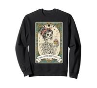 Carte de Tarot pour 36e Anniversaire Motif Squelette Femme Sweatshirt