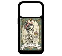 Carte de Tarot pour 37e Anniversaire Motif Femme Squelette Coque pour iPhone 17 Pro