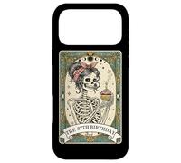 Carte de Tarot pour 37e Anniversaire Motif Femme Squelette Coque pour iPhone 17 Pro Max