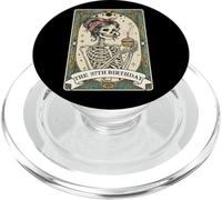 Carte de Tarot pour 37e Anniversaire Motif Femme Squelette PopSockets PopGrip pour MagSafe