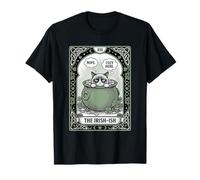 Carte de Tarot pour Chat L'Irlandais drôle introverti St Patrick T-Shirt