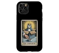 Carte de tarot pour chat The Emperor Cat In Box Lover Funny Cat Coque pour iPhone 11 Pro