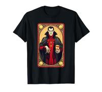 Carte de Tarot rétro drôle Dracula Le Vampire T-Shirt