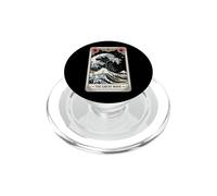 Carte de Tarot rétro The Great Wave Off Kanagawa by Night PopSockets PopGrip pour MagSafe