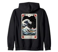 Carte de Tarot rétro The Great Wave Off Kanagawa by Night Sweat à Capuche