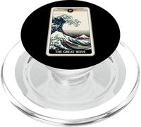 Carte de Tarot rétro The Great Wave Off Kanagawa PopSockets PopGrip pour MagSafe