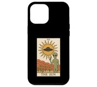 Carte de Tarot rétro The Sun Mystical Funny Alien Coque pour iPhone 12 Pro Max