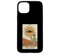 Carte de Tarot rétro The Sun Mystical Funny Alien Coque pour iPhone 15 Plus