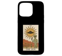 Carte de Tarot rétro The Sun Mystical Funny Alien Coque pour iPhone 15 Pro Max