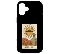 Carte de Tarot rétro The Sun Mystical Funny Alien Coque pour iPhone 16