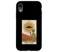 Carte de Tarot rétro The Sun Mystical Funny Alien Coque pour iPhone XR
