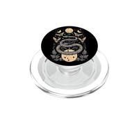 Carte de Tarot Serpent Mystique avec Papillons de Nuit PopSockets PopGrip pour MagSafe