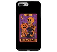 Carte de Tarot Squelette Citrouille The Cat Lover Coque pour iPhone 7 Plus/8 Plus