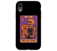 Carte de Tarot Squelette Citrouille The Cat Lover Coque pour iPhone XR
