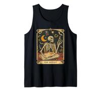 Carte de Tarot Squelette drôle L'Artiste pour Professeur d'art d'halloween Débardeur