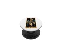 Carte de Tarot Squelette du Dentiste PopSockets PopGrip Adhésif