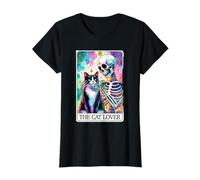 Carte de tarot squelette pour amoureux des chats T-Shirt