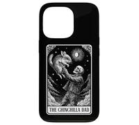 Carte de Tarot Squelette pour la fête des pères avec Inscription « The Chinchilla Dad » Coque pour iPhone 13 Pro