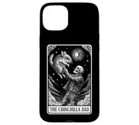 Carte de Tarot Squelette pour la fête des pères avec Inscription « The Chinchilla Dad » Coque pour iPhone 15 Plus