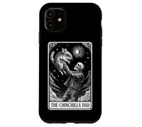 Carte de Tarot Squelette pour la fête des pères avec Inscription « The Chinchilla Dad » Coque pour iPhone 11