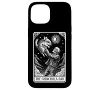 Carte de Tarot Squelette pour la fête des pères avec Inscription « The Chinchilla Dad » Coque pour iPhone 15