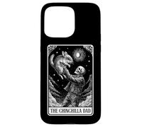 Carte de Tarot Squelette pour la fête des pères avec Inscription « The Chinchilla Dad » Coque pour iPhone 15 Pro Max