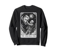 Carte de Tarot Squelette pour la fête des pères avec Inscription « The Chinchilla Dad » Sweatshirt