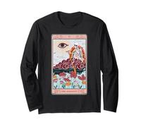 Carte de Tarot Squelette rétro avec Nuage The Audacity Arc-en-Ciel Manche Longue